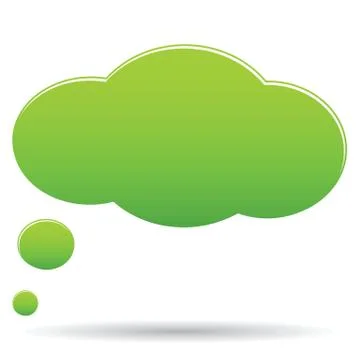 Thought cloud bubble Stock Illustration