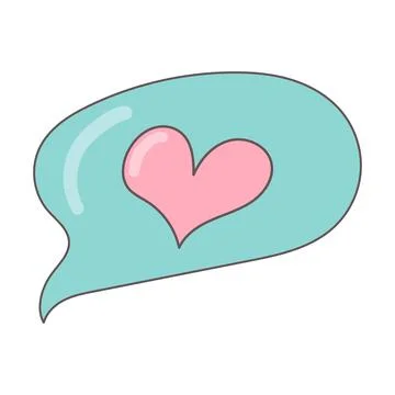 Thought cloud ideas blue flat icon element Stock Illustration