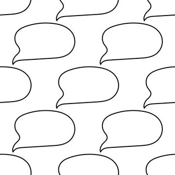 Thought cloud ideas line flat pattern textile 스톡 일러스트