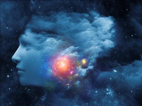 Thought Cloud Illustrazione stock