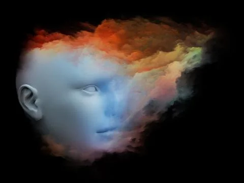 Thought Cloud 库存插图