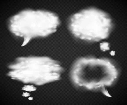 Thought clouds Stock Illustration