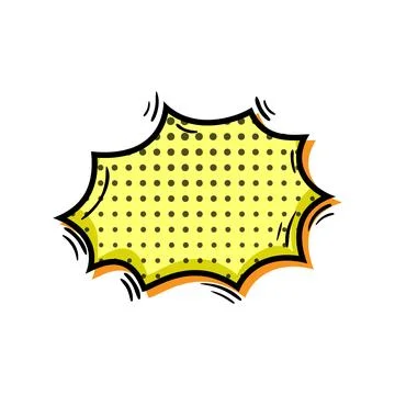 Thought comic speech bubble cartoon vector illustration Stock Illustration