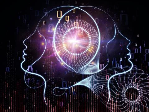 Thought Exchange Illustrazione stock