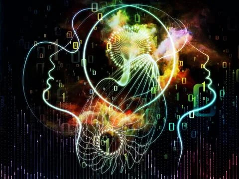 Thought Exchange Stock Illustration