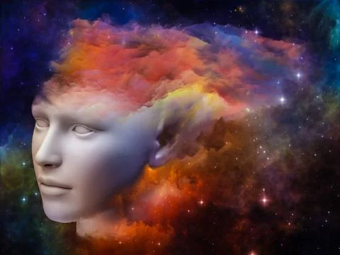 Thought stream Stock Illustration