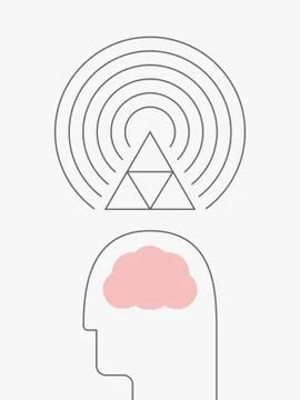 Thought Vibration Stock Illustration