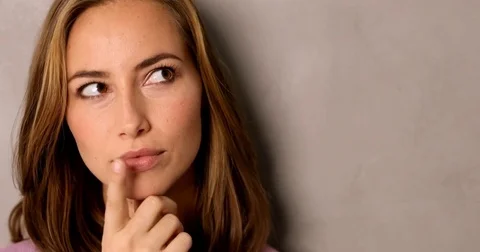 Thoughtful and beautiful Stock Footage 80252829