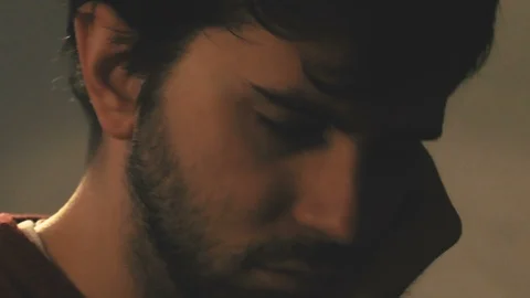 Thoughtful Boy Close-up Vídeo Stock 87204297