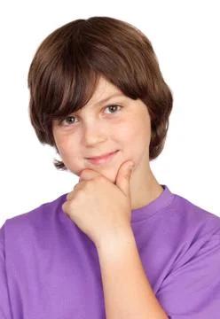 Thoughtful boy Stock Photos