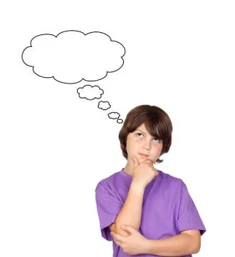 Thoughtful boy Stock Photos