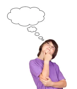 Thoughtful boy Stock Photos