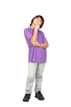 Thoughtful boy Stock Photos