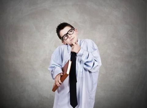 Thoughtful boy Stock-Fotos