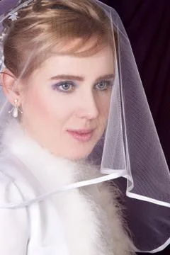 Thoughtful bride Stock Photos