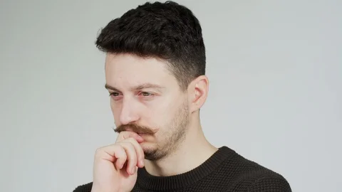 Thoughtful man Stock Footage 99745788