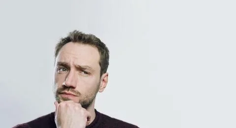 Thoughtful man Foto stock