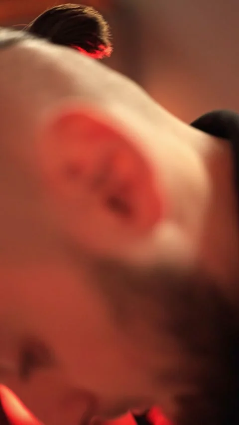 Thoughtful Man Under Red Light Stock-Footage 316836234