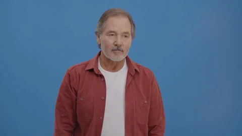 The thoughtful old man Stock Footage 148593749