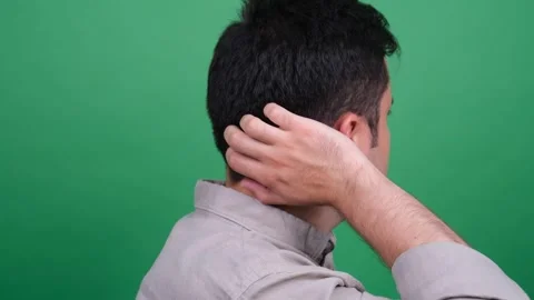 Thoughtful Young Man Itching Video stock 278242551