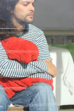 Thoughtful young man Foto stock
