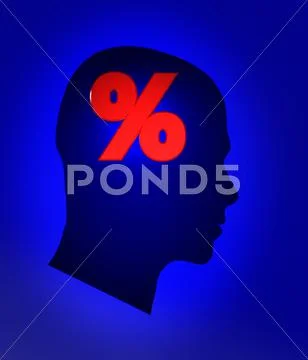 Thoughts about percent Stock Illustration