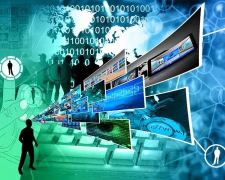 Thoughts of high technology Stockillustratie