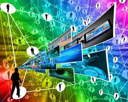 Thoughts of high technology Stockillustratie