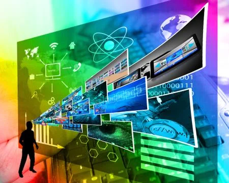 Thoughts of high technology Stockillustratie