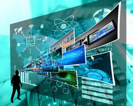 Thoughts of high technology Stockillustratie