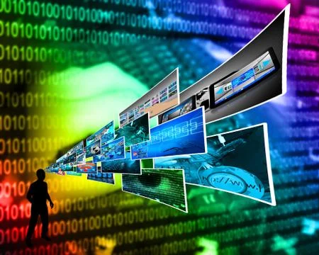 Thoughts of high technology Stockillustratie