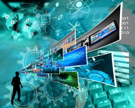 Thoughts of high technology Stockillustratie