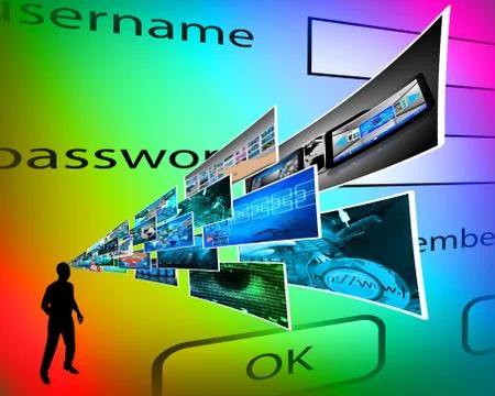 Thoughts of high technology Stockillustratie