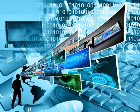 Thoughts of high technology Stockillustratie