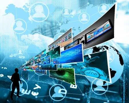 Thoughts of high technology Stockillustratie