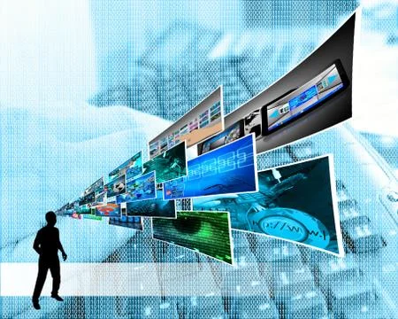Thoughts of high technology Stockillustratie