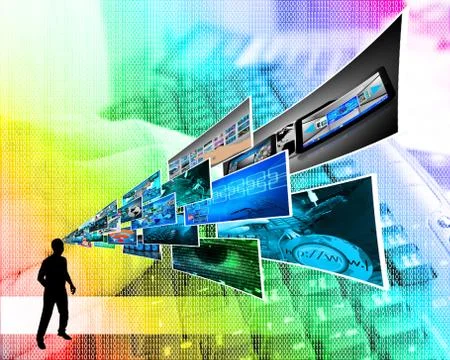 Thoughts of high technology Stockillustratie