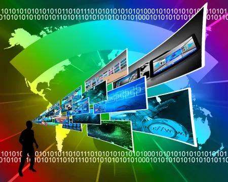 Thoughts of high technology Stockillustratie
