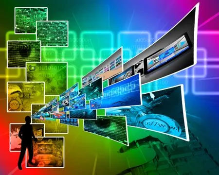 Thoughts of high technology Stockillustratie