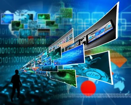 Thoughts of high technology Stockillustratie