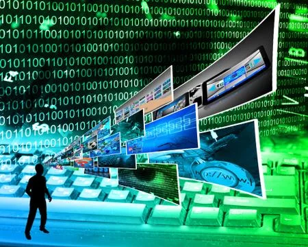 Thoughts of high technology Stockillustratie
