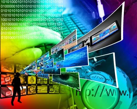 Thoughts of high technology Stockillustratie