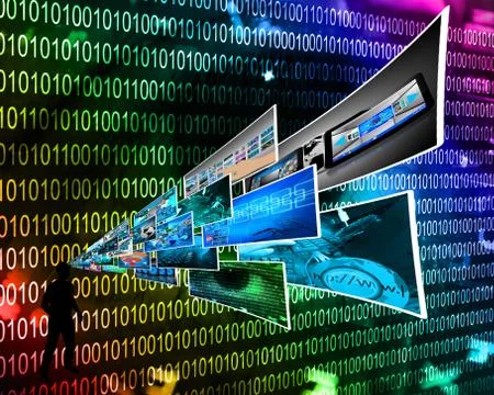 Thoughts of high technology Stockillustratie