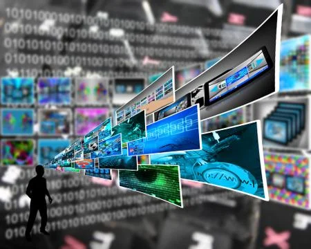 Thoughts of high technology Stockillustratie
