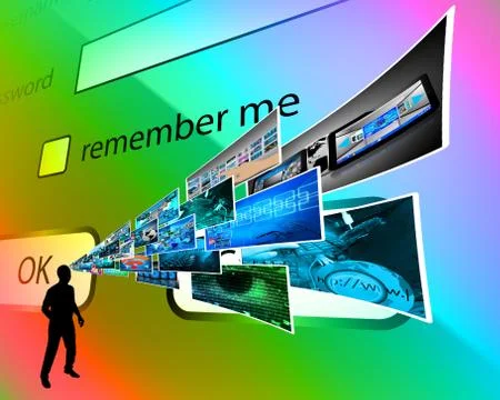 Thoughts of high technology Stockillustratie