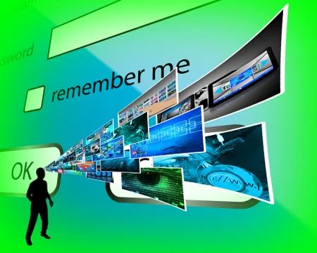 Thoughts of high technology Stockillustratie