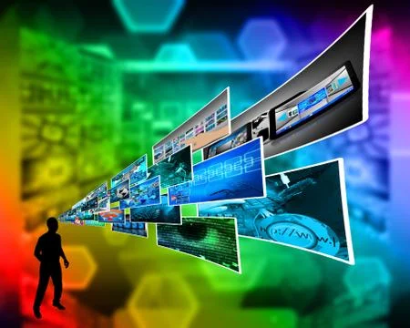 Thoughts of high technology Stockillustratie