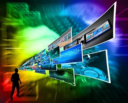 Thoughts of high technology Stockillustratie