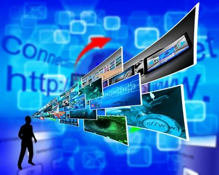 Thoughts of high technology Stockillustratie