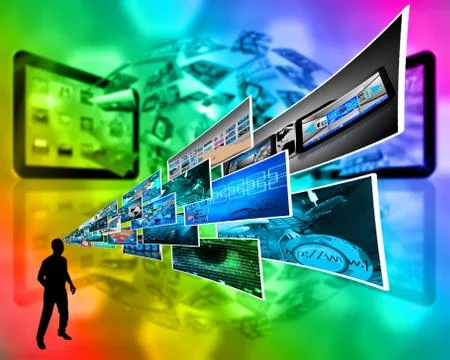 Thoughts of high technology Stockillustratie